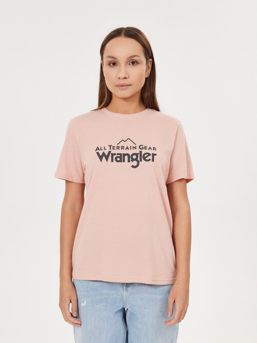 Футболка Wrangler, размер S, розовый