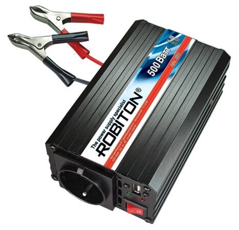 Инвертор 12V-220V ROBITON R500 500W с USB выходом