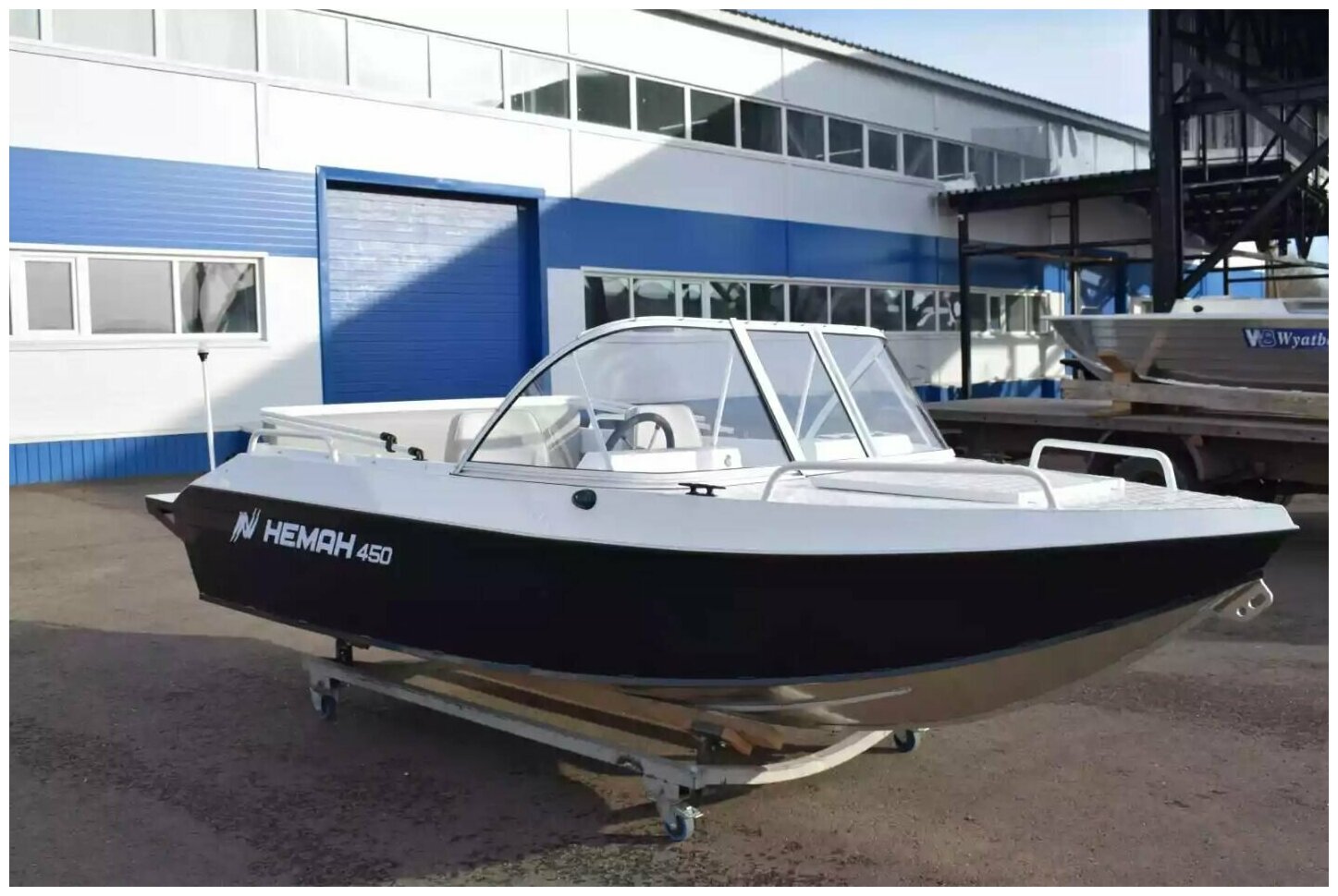 Моторная лодка NEMAN-450/ Алюминиевый катер NEMAN-450/ лодки Wyatboat