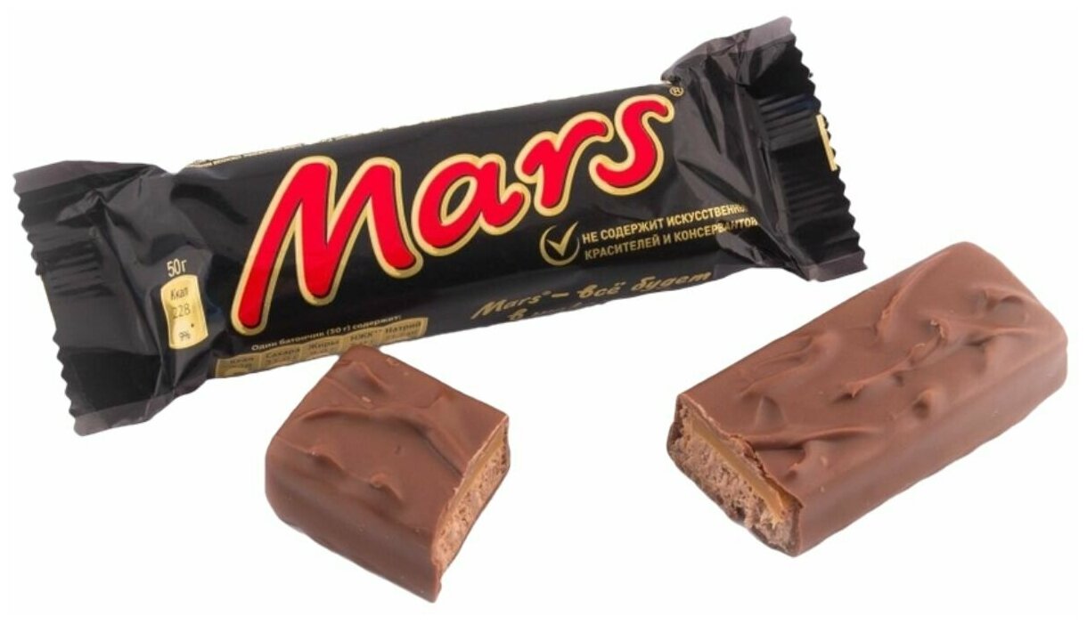 Шоколадный батончик "Mars", 36 шт по 50 г - фотография № 3