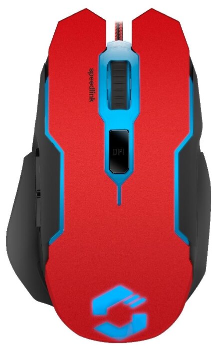 PC Мышь проводная Speedlink Contus Gaming Mouse black-red (SL-680002-BKRD)