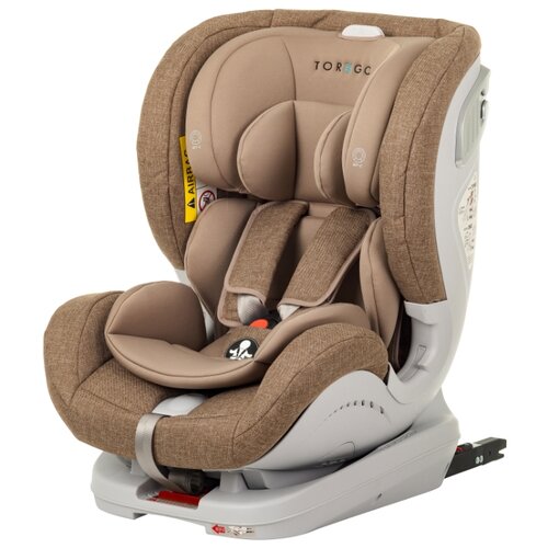 фото Автокресло группа 0/1/2 (до 25 кг) TOREGO Drive Isofix, коричневый/лен