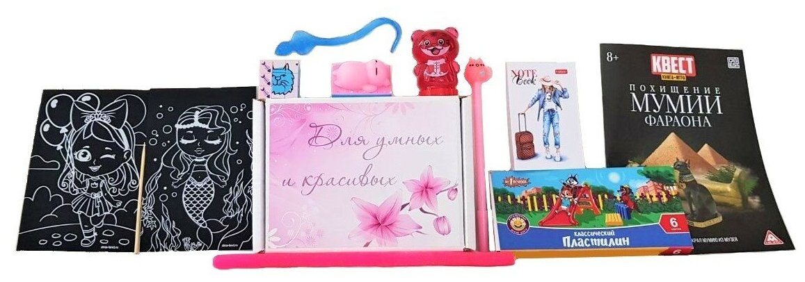 Увлекательный подарок для девочек 7-10 лет / развивающий игровой набор для девочек в веселой упаковке