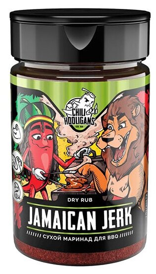 Сухой пикантный маринад Chili Hooligans "Jamaican jerk", 180 г