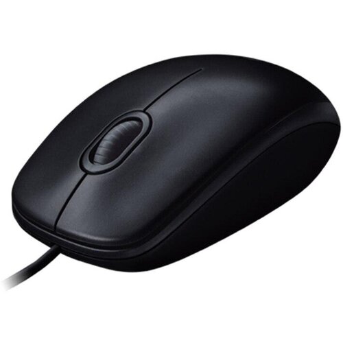 Мышь компьютерная Logitech M100 DarkGrey 910-005006 проводная 226100₽