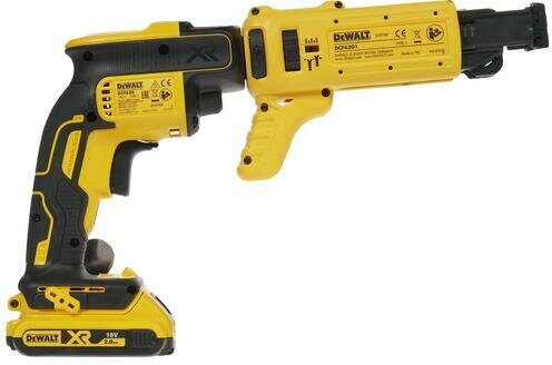 Шуруповерт аккумуляторный бесщёточный ленточный DeWalt DCF620D2K (с автоматической подачей саморезов) - фото №6