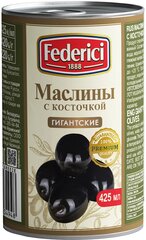 Маслины Federici Гигантские с косточкой, 420г