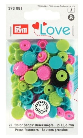 393081 Серия Prym Love - Кнопки Color Snaps, цветок 13,6мм, Prym