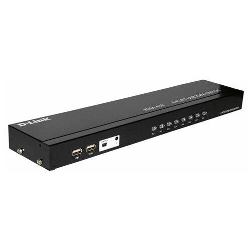 D-Link Переключатель KVM-440 C3A 8-портовый KVM-переключатель с портами VGA и 4 портами USB переключатель d link kvm 450 c1a 16 портовый kvm переключатель с портами vga и 3 портами usb