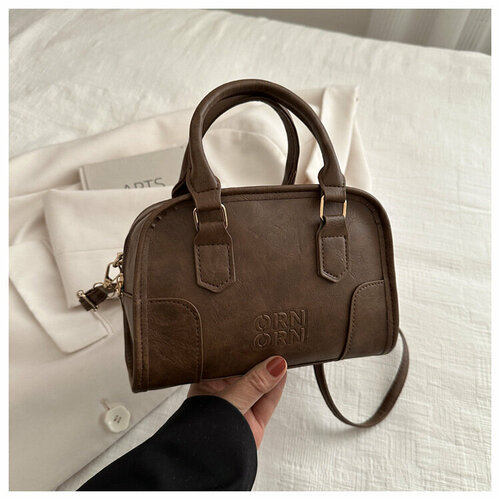 Сумка мессенджер Others, коричневый