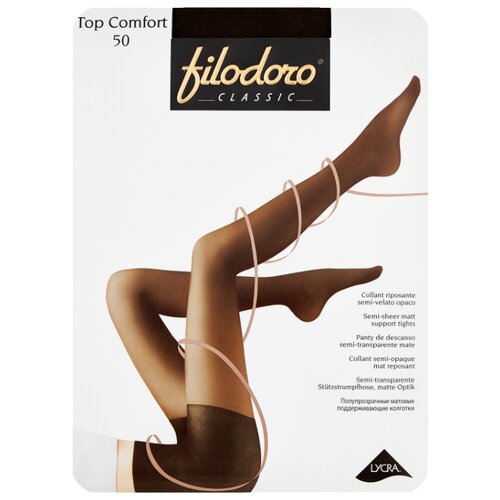 фото Колготки Filodoro Classic Top Comfort 50 den, размер 3-M, Mineral