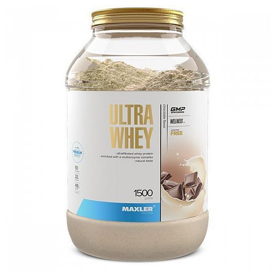 MAXLER EU Ultra Whey (Большая банка) 1500 г (Chocolate)