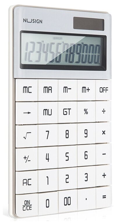 Калькулятор настольный Deli Nusign ENS041WHITE белый 12-разрядный