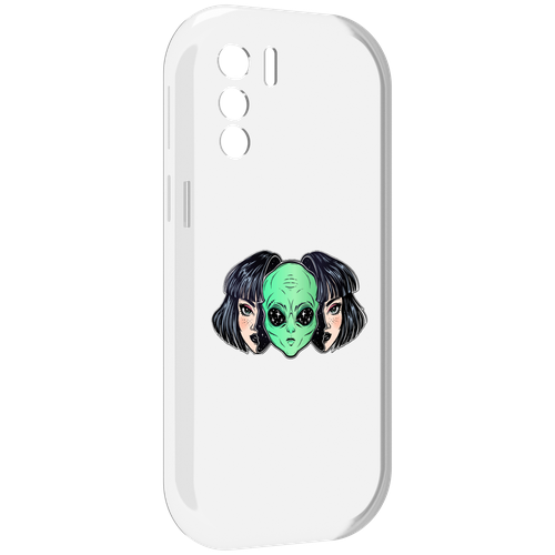 Чехол MyPads инопланетянин в девочке женский для UleFone Note 13P задняя-панель-накладка-бампер