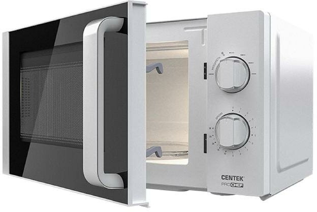 Микроволновая печь Centek CT-1576, 700 Вт, 20 л, 6 режимов, белая - фотография № 9