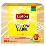 Чай черный Lipton Yellow Label в сашетах - изображение