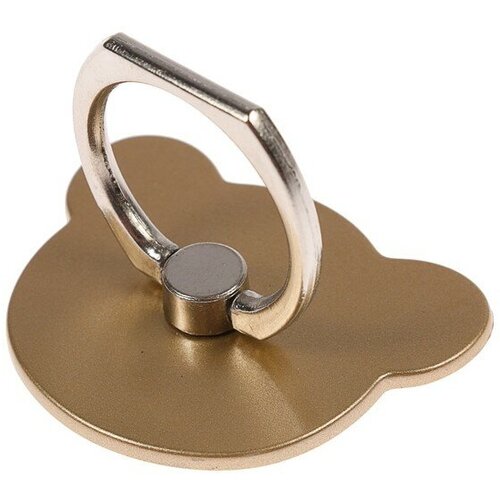 Держатель-подставка с кольцом для телефона LuazON в форме Мишки цвет золото 216₽