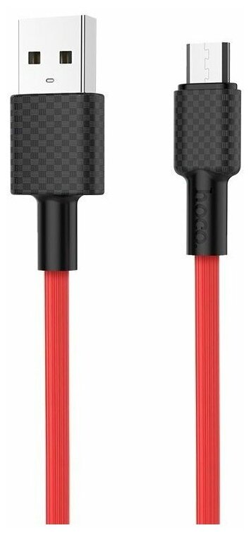 Дата-кабель Hoco X29 USB-MicroUSB 1 м красный