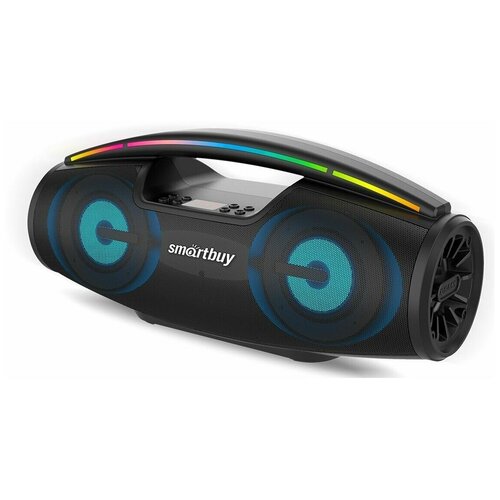 Портативная колонка 2.0 Smartbuy GEEK, 20Вт, BT, MP3, FM, черная портативная колонка smartbuy yoga 5 вт bluetooth mp3 fm радио sbs 5050 черная