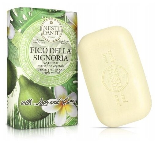 Косметическое мыло Nesti Dante Fico Della Signoria Vegetal Soap 250 г - фото №2