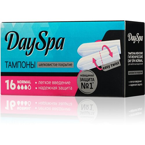 Day Spa тампоны Normal, 3 капли, 16 шт. тампоны женские гигиенические green day normal intimate 8шт уп