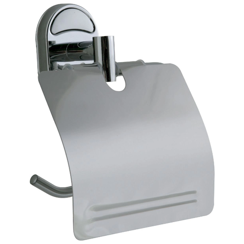 фото Haiba держатель для туалетной бумаги с крышкой настенный металлический, хром, hb1903