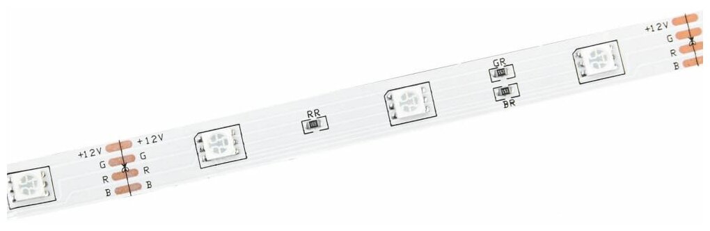 Лента светодиодная 5м LSR-5050RGB30-7,2-IP20-12В IEK - фотография № 3