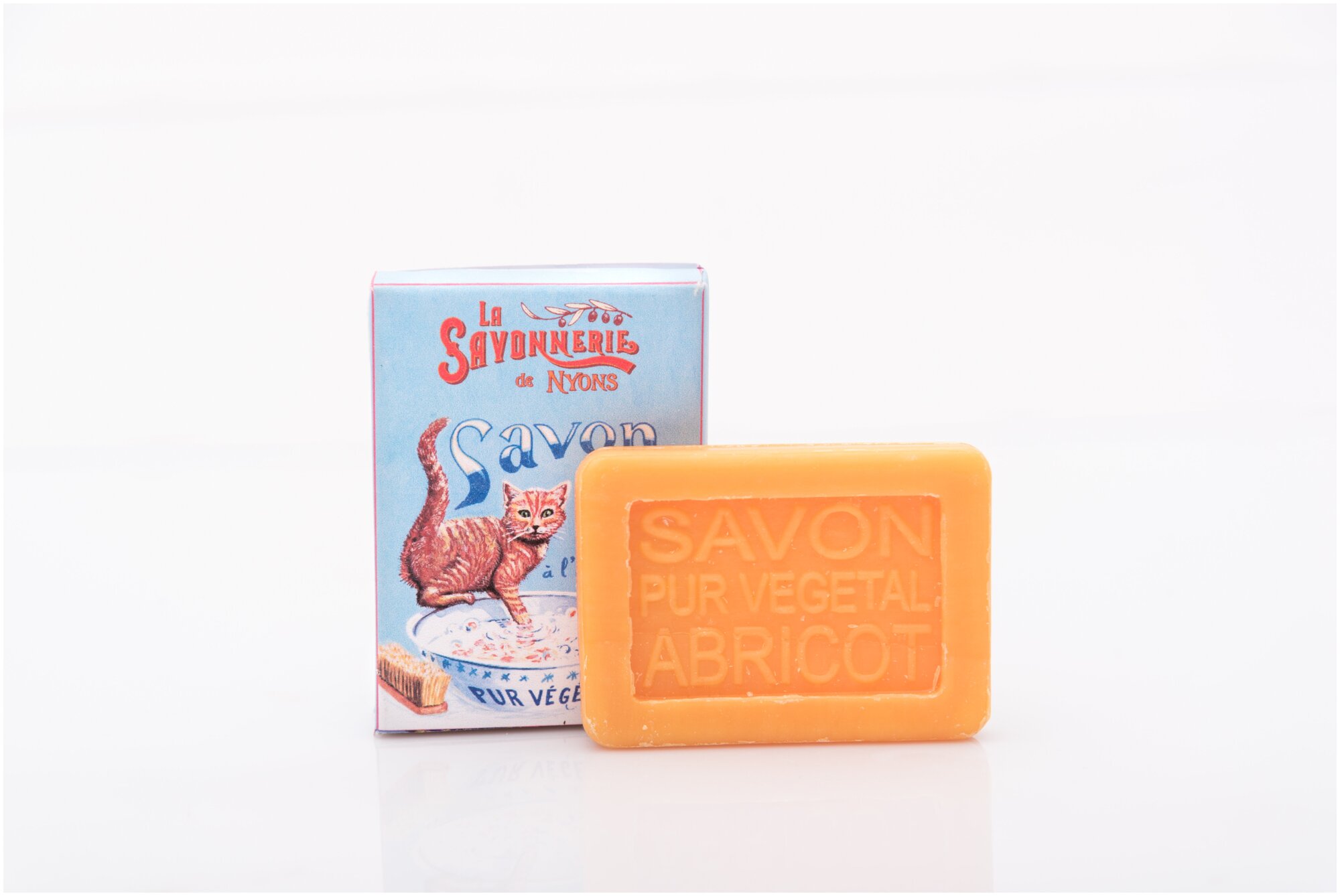 Гостевое Туалетное парфюмированное мыло: с абрикосом рыжий котенок 25гр. (La Savonnerie de Nyons, Франция)