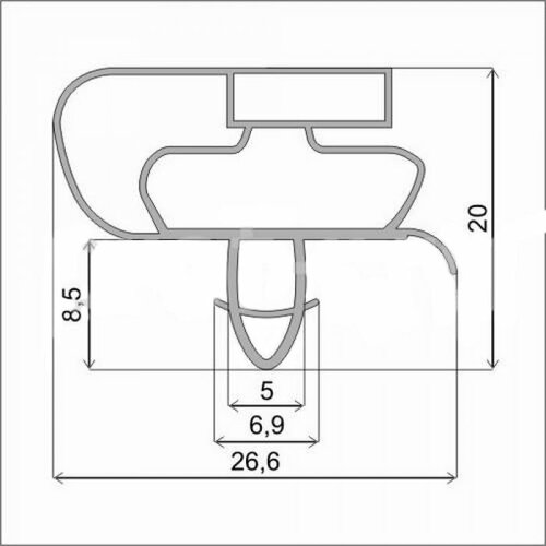 Уплотнитель двери для холодильника Атлант, Минск, 769748901606