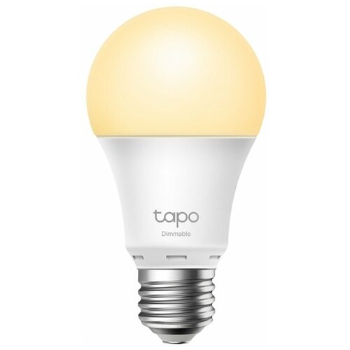 tp link tapo l510e smart wi fi light bulb dimmable e27 base 2700k 220v 50 60 hz 60w equivalent energy class a 2 4ghz 802 11b g n tapo app TP-Link Tapo L510E Умная диммируемая Wi-Fi лампа