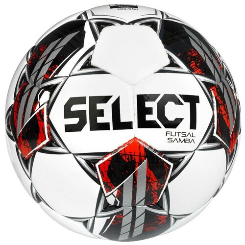 Мяч футзальный SELECT Futsal Samba v22 арт. 1063460009, р.4,FIFA Basic белый, красный, зеленый