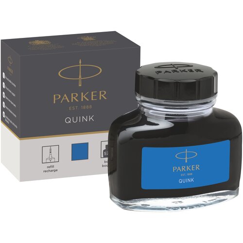 Чернила для перьевой ручки PARKER Quink Ink Washable Z13 57 мл синий 1