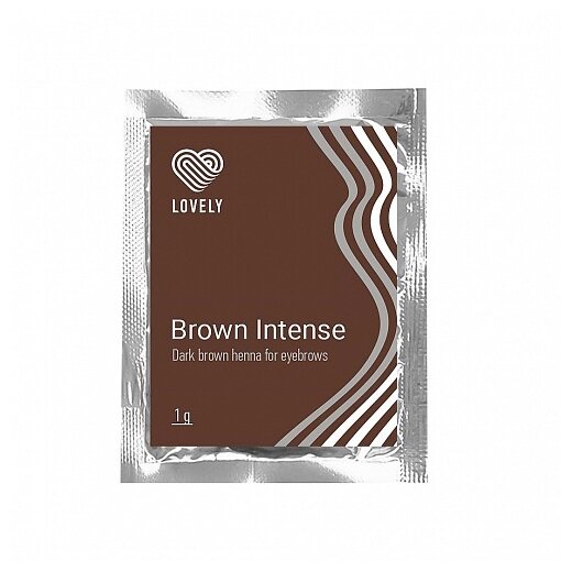 Хна Lovely для бровей саше (1 г.) Темно-коричневая Brown Intense