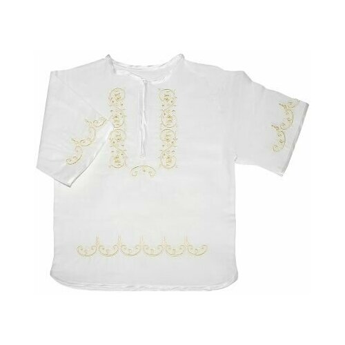 Комплект одежды , рубашка, нарядный стиль, размер 30/32, золотой, белый