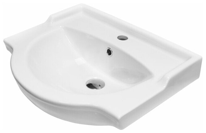 фото Раковина подвесная Sanita 55х45х19.5 фарфор, цвет Белый (REA56SAWB01)
