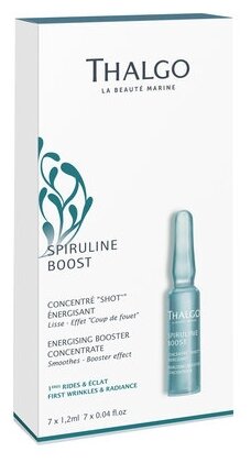 Thalgo Spiruline Boost Energising Booster Concentrate Концентрат для лица интенсивный энергизирующий, 1.2 мл, 7 шт.