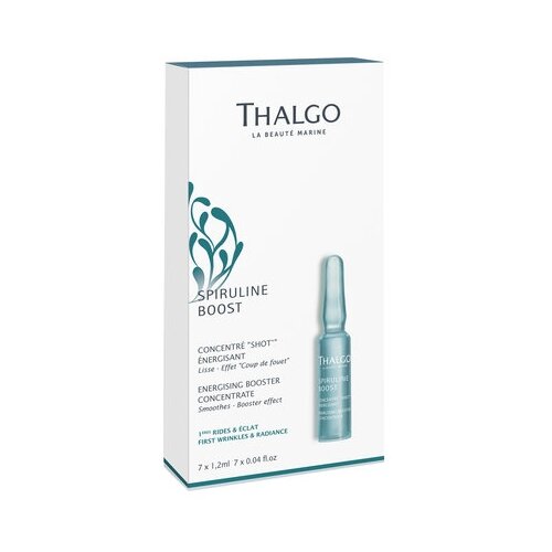 Thalgo Spiruline Boost Energising Booster Concentrate Концентрат для лица интенсивный энергизирующий, 1.2 мл, 7 шт. концентрат для лица thalgo концентрат для лица интенсивный энергизирующий spiruline boost concentrate