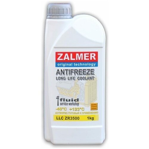 Антифриз G11 желтый 1 литр ZALMER LLC ZR3500, - ZALMER