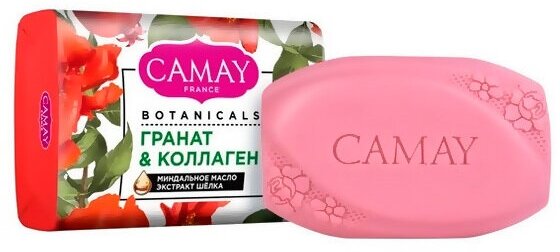 Мыло туалетное, Camay, цветы граната, 85 г