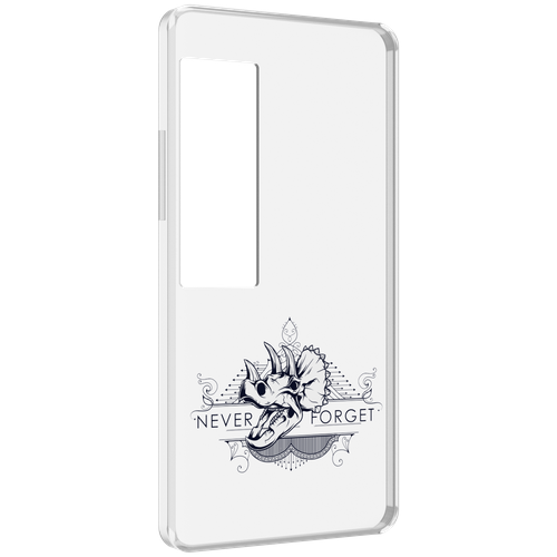 Чехол MyPads логотип носорога никогда не забуду для Meizu Pro 7 Plus задняя-панель-накладка-бампер