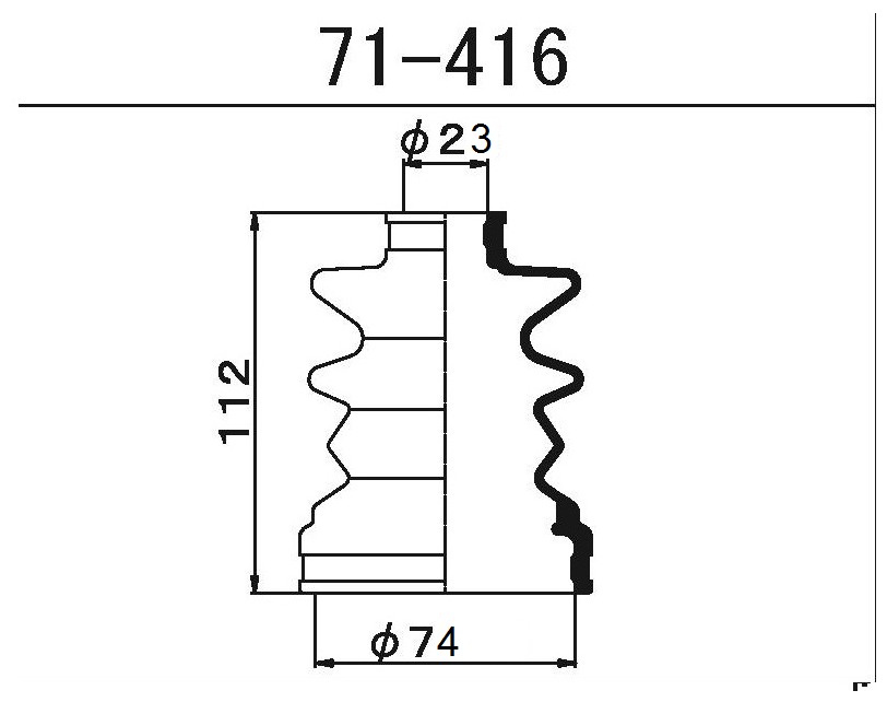 Комплект пыльника шруса 1 56 (maruichi) арт. 71416 - арт. 71416