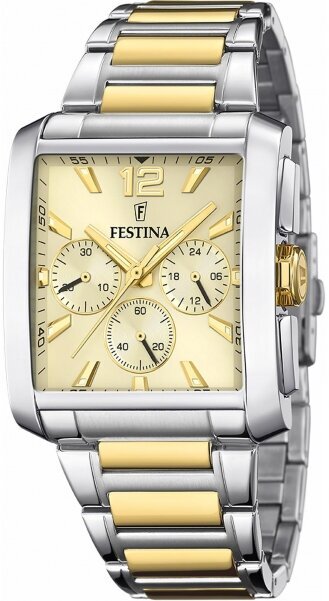 Наручные часы FESTINA Timeless Chrono, золотой, серебряный