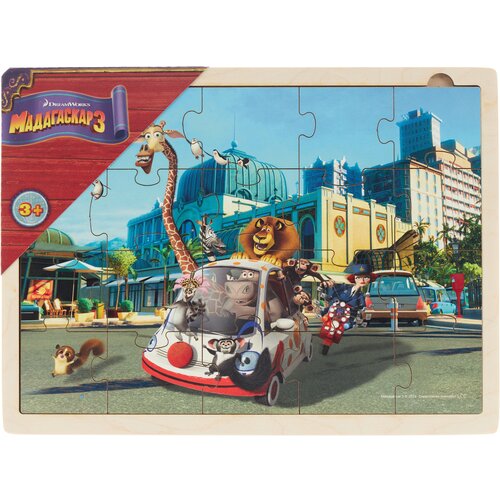 Step puzzle DreamWorks Мадагаскар 3 (89148), 20 дет.