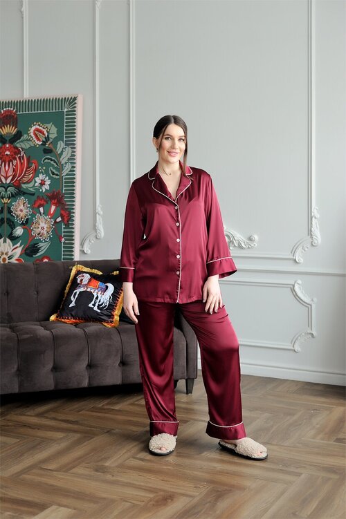 Пижама Pijama Story, размер XL, бордовый
