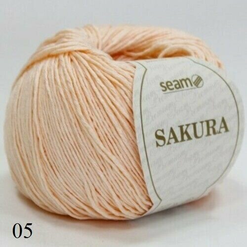 Пряжа Seam Sakura 05 Сеам Сакура, 100% вискоза, 50 г, 175 м, 1 моток