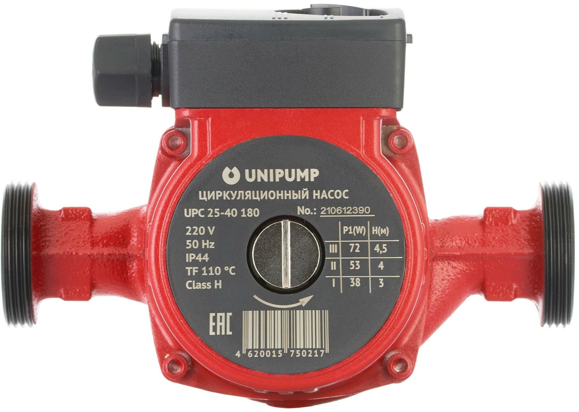 Циркуляционный насос Unipump UPC 25-60 для систем отопления, водяного теплого пола, 180 мм