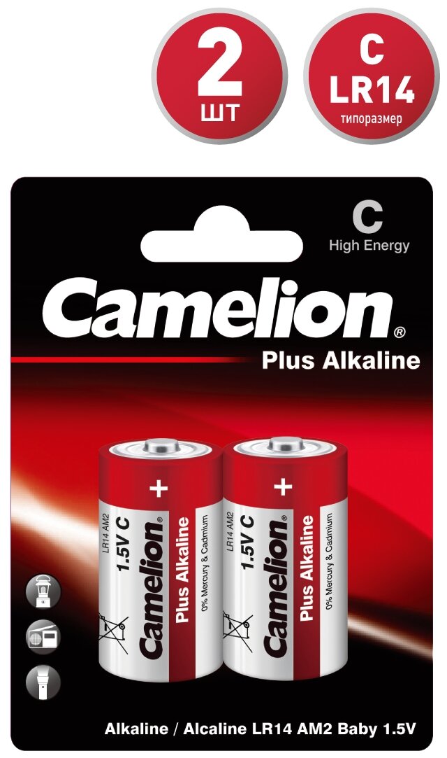 Батарейка Camelion Plus Alkaline C