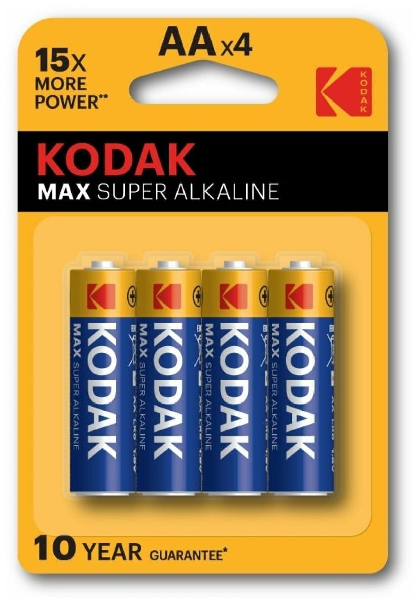 Элемент питания Kodak MAX Super Alkaline LR6 BL4 80шт