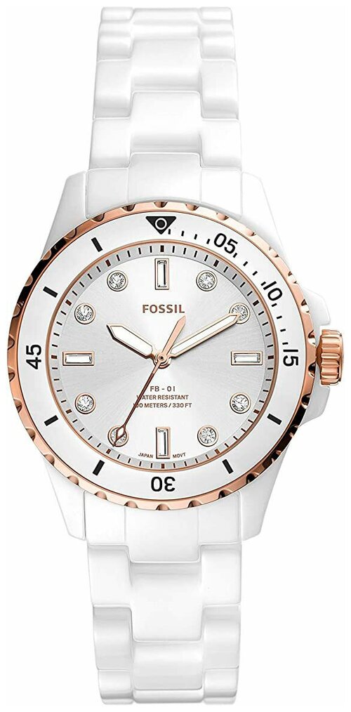 Наручные часы FOSSIL FB-01 CE1107, белый, золотой