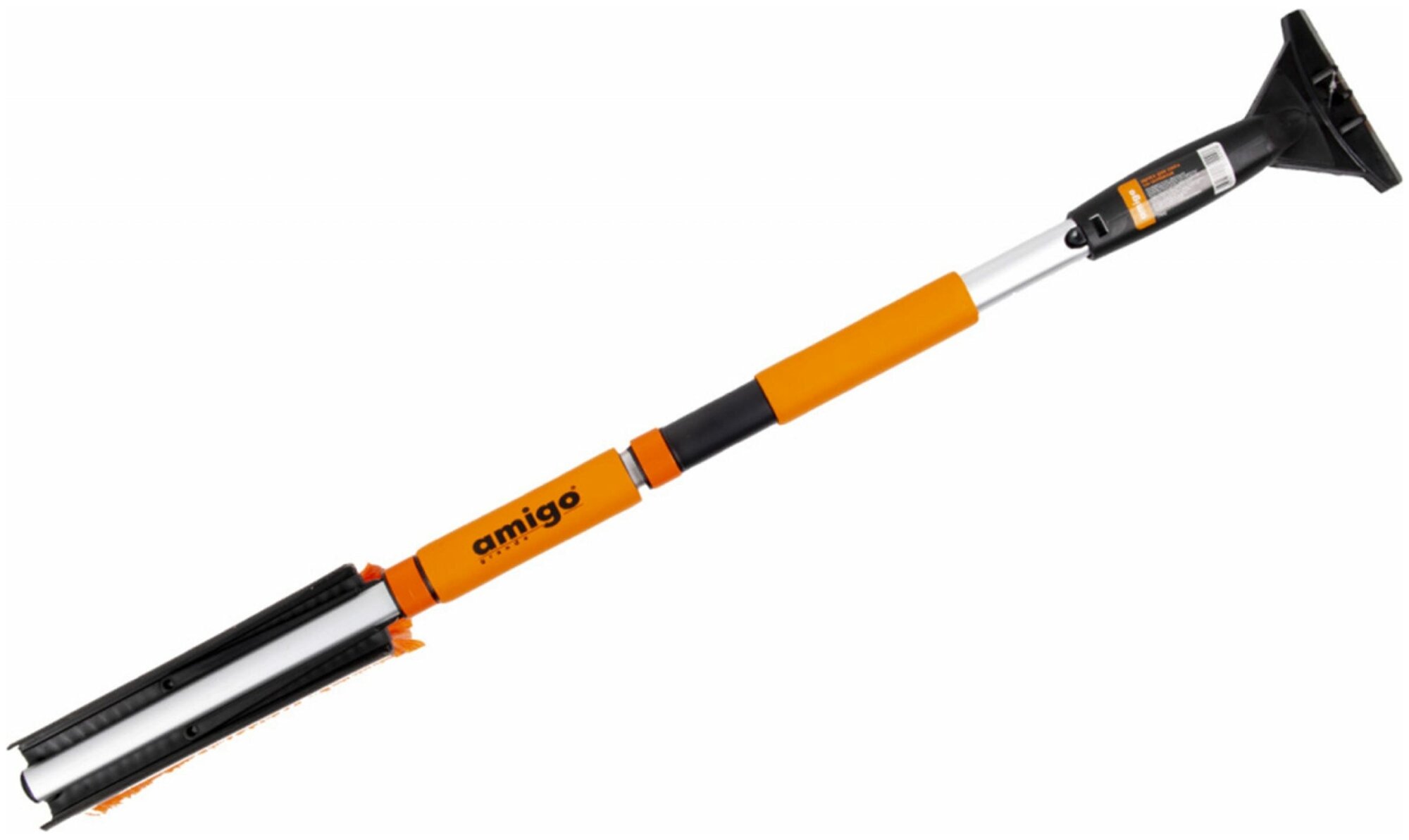 Щетка-скребок Amigo 71112 телескопическая 80 см черный/оранжевый/серый Леруа Мерлен - фото №2